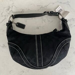 Y2K Coach Small Black Hobo Bag, NWT